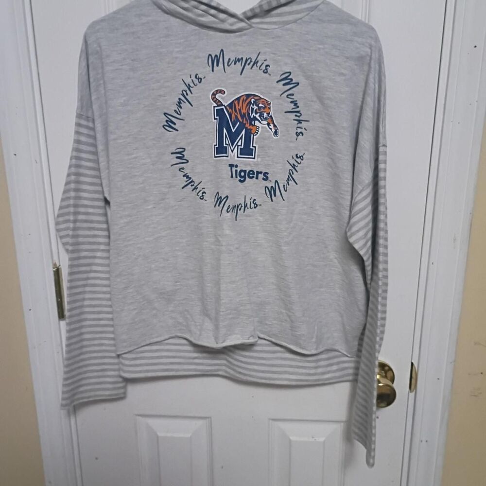 Memphis tigers cropped hoodie adult L